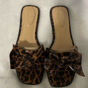 Bandolino Women's Leopard Print Slide Sandals